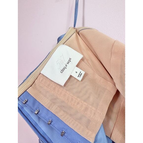 Cinq a Sept Eliza Dress in Deja Blue Size 4 - Picture 9 of 9